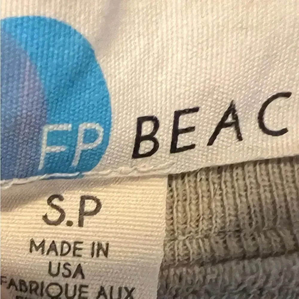 FREE PEOPLE Beach Cropped Burnout Slouchy Sweatshirt SP